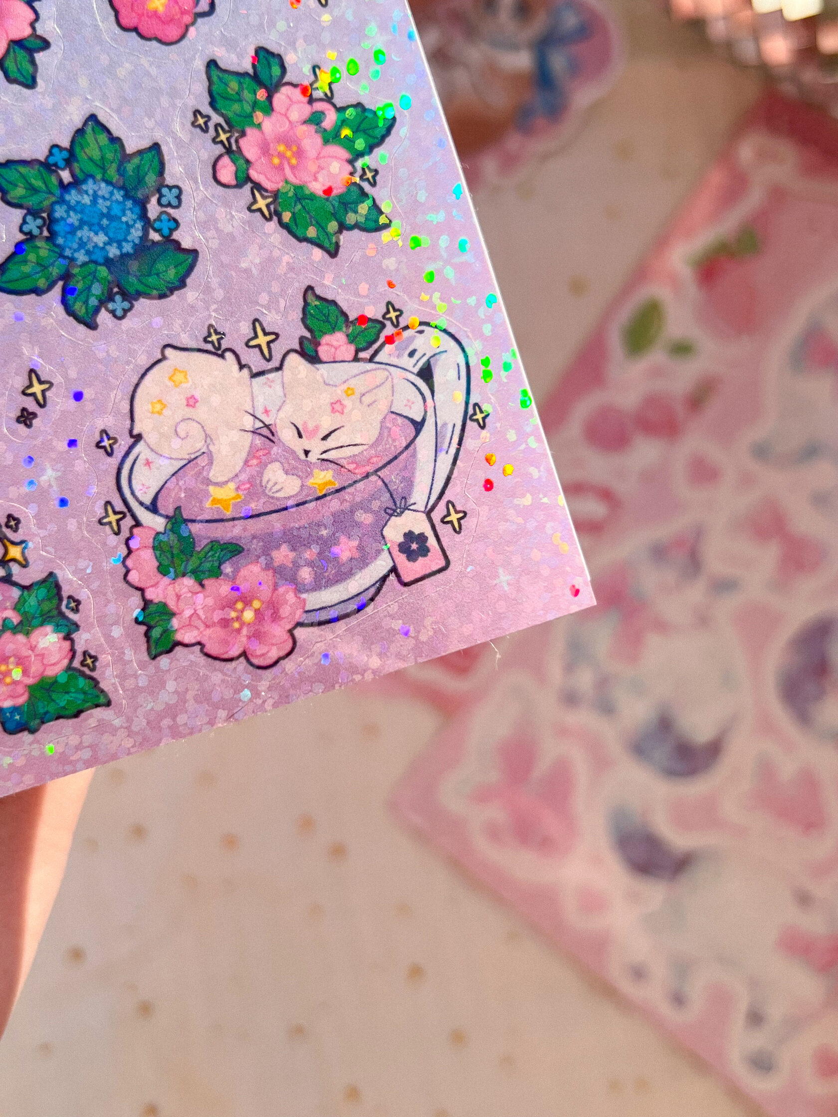 Блестящий стикерпак А6 «Цветение» Lavkot — изображение 3