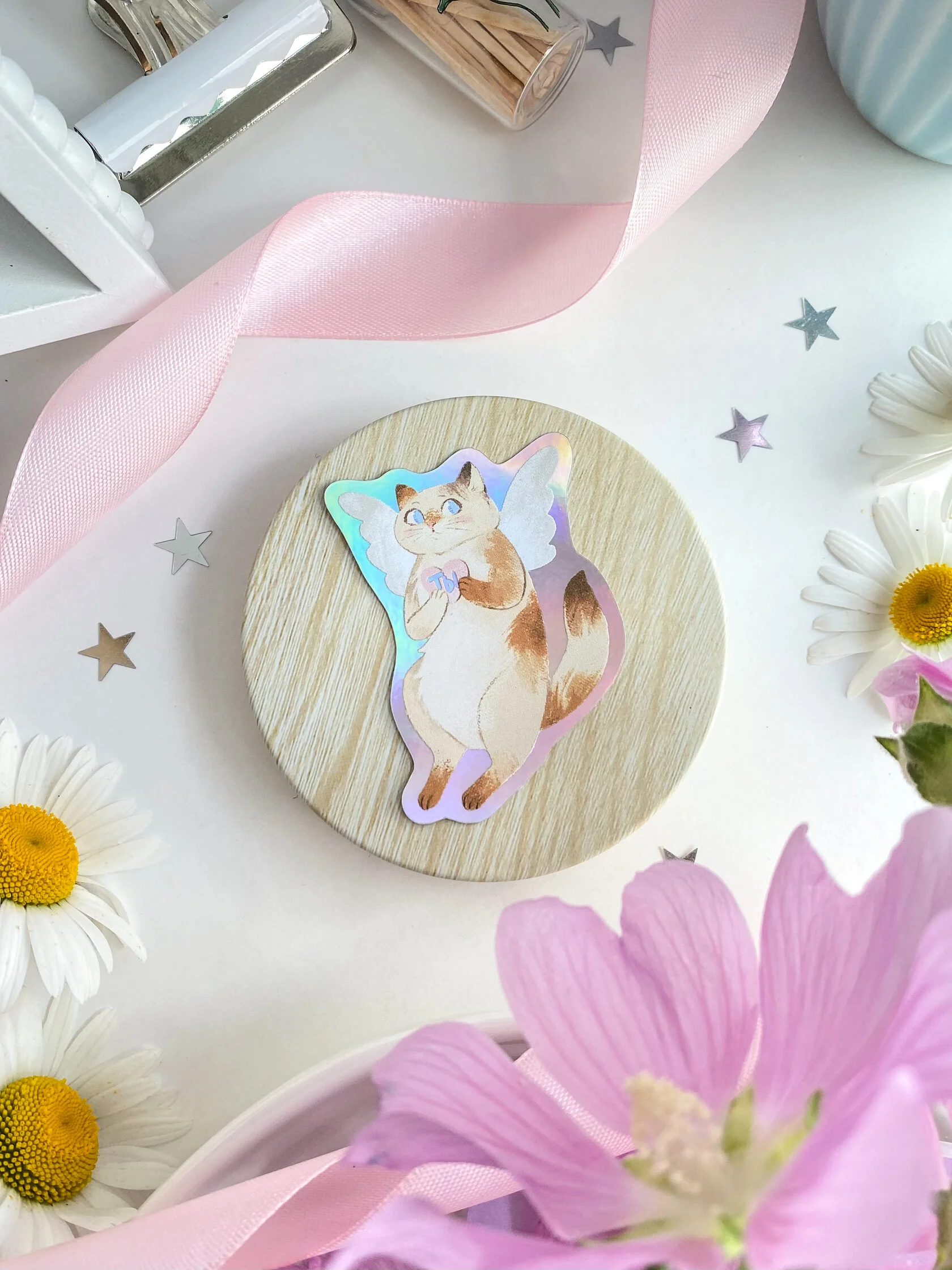 Голографический стикер 6 см. "Ты" Lavkot — изображение 2