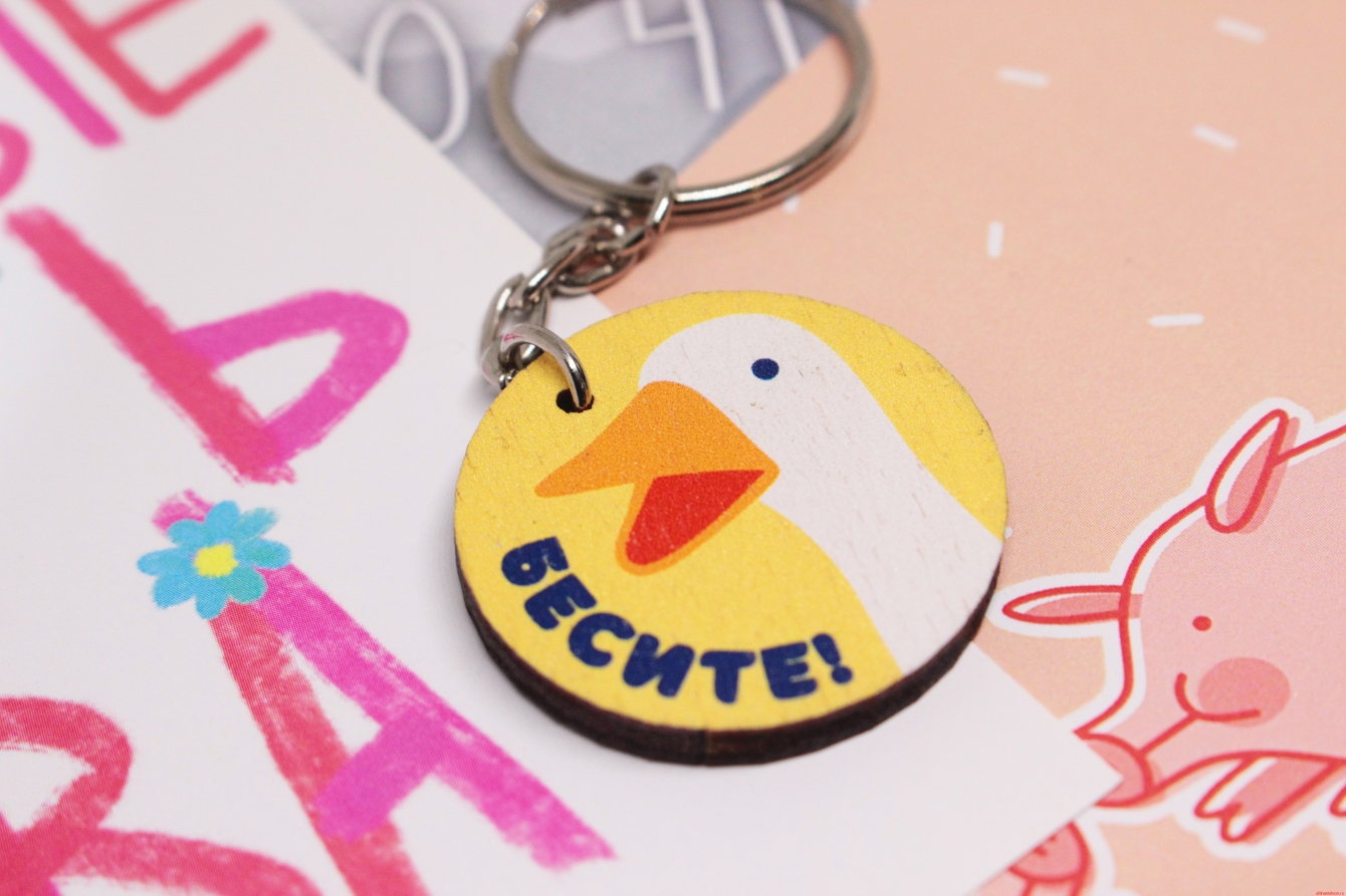 Брелок деревянный “Гусь” — изображение 2