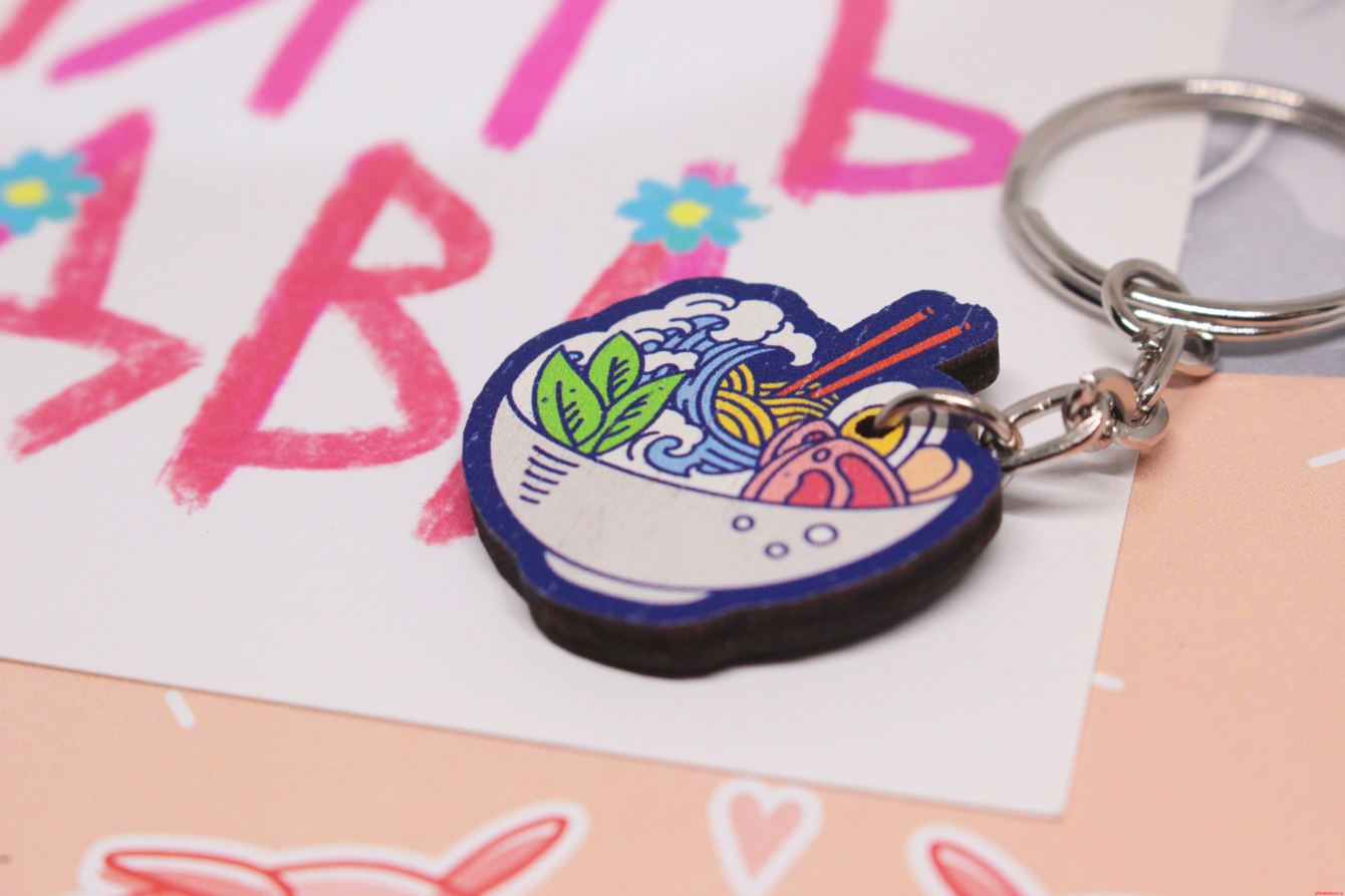 Брелок деревянный "Рамен" — изображение 2