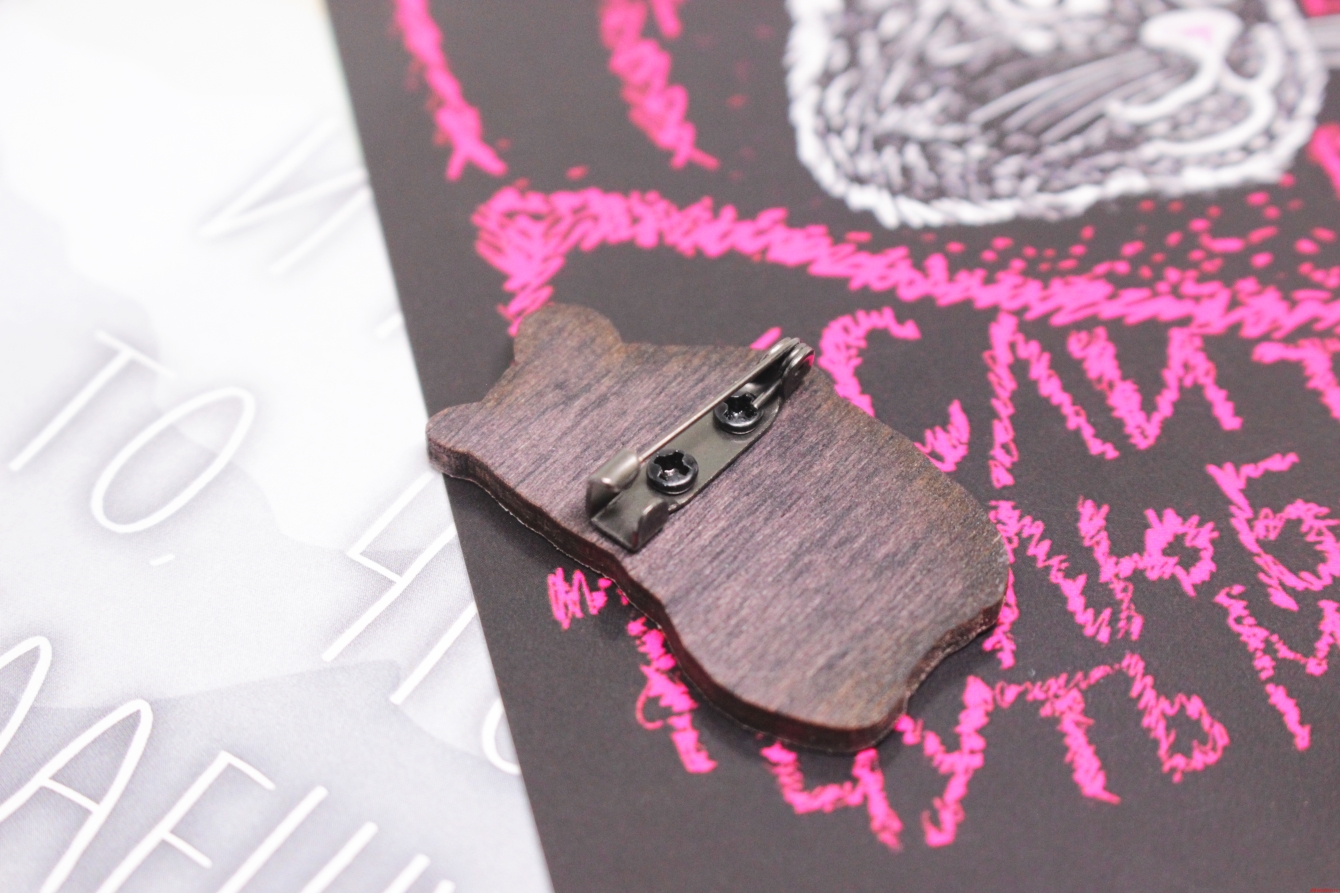 Брошка деревянная “Хома” — изображение 2