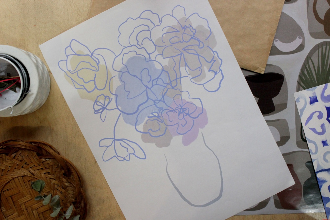 Постер «Ваза с цветами» А4 Dari Dari — изображение 2