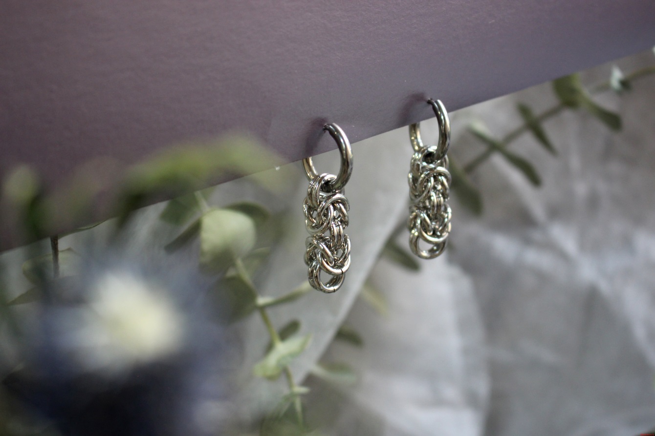 Серьги с толстой цепью MOONA — изображение 4