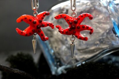 Серьги из стекла «Морские звёзды» Океан Мурано — изображение 3