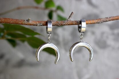 Серьги Месяца из нержавеющей стали. Любовь и камни — изображение 2