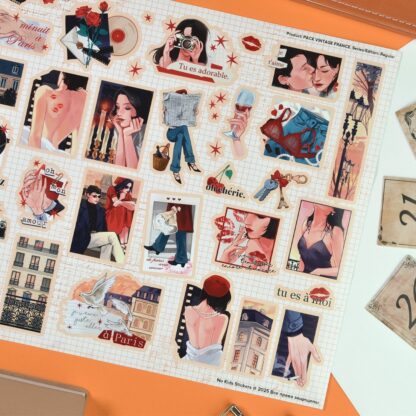 Стикерпак А4 VINTAGE FRANCE — изображение 2